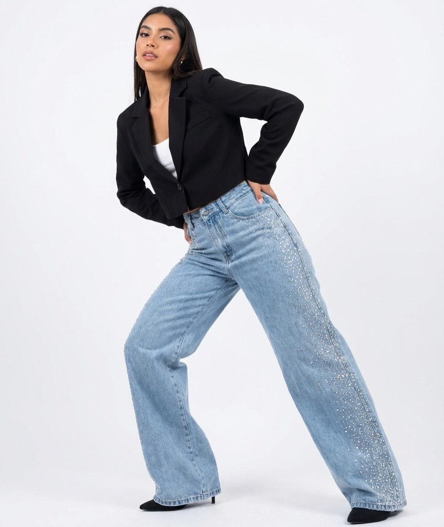 Jean strass full leg